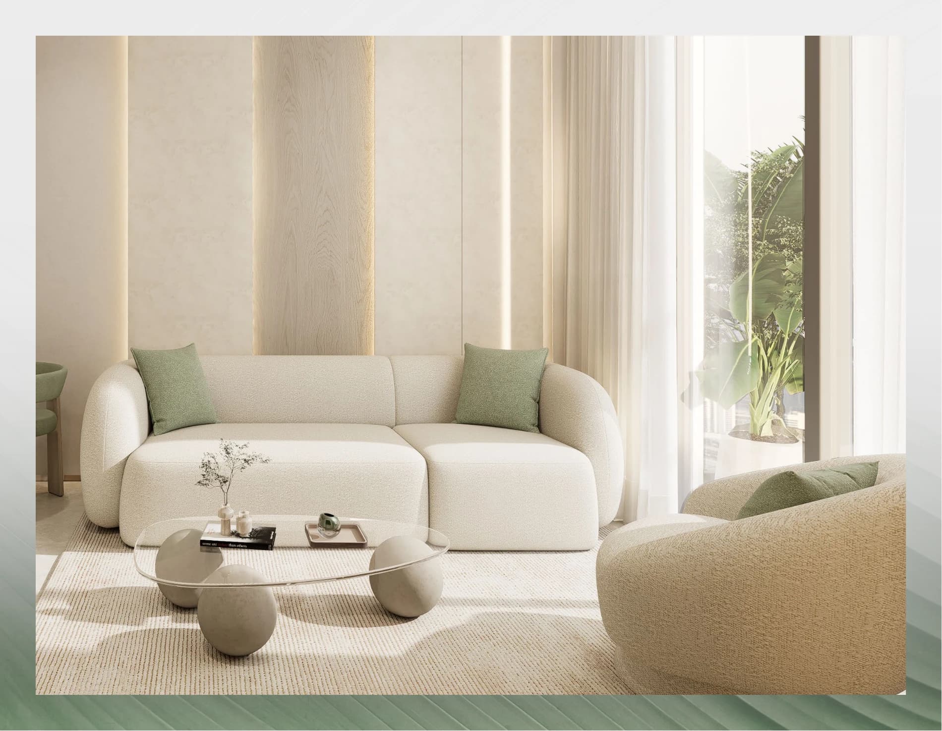 Interior calm tones