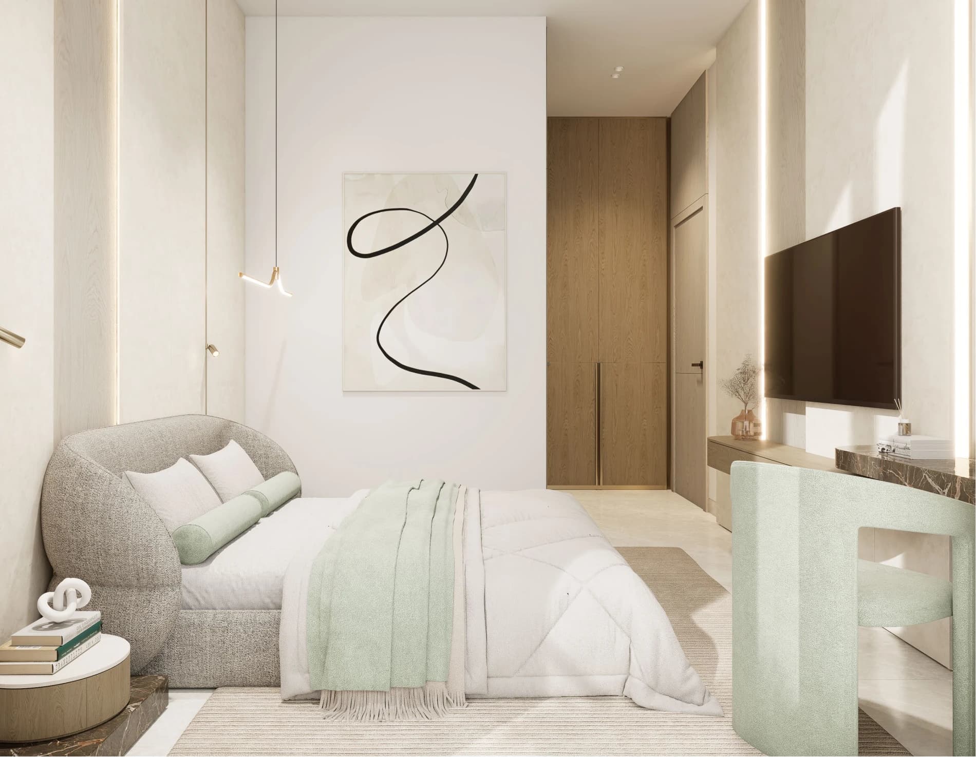 Elegant interior finish