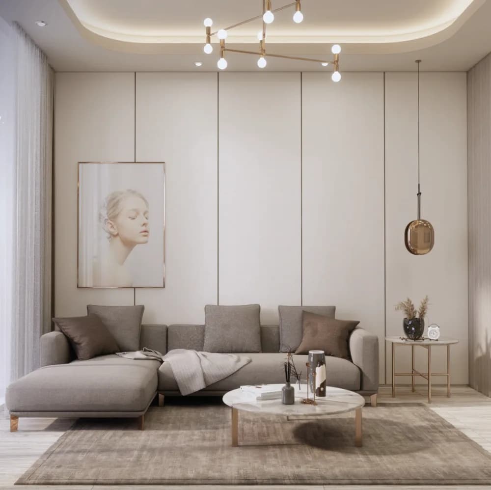 Silver Park Residency living room 2
