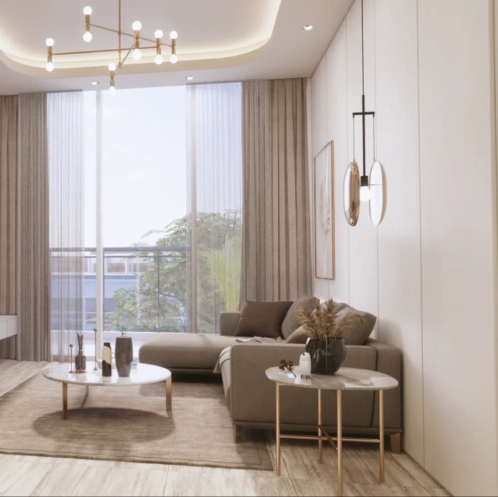 Silver Park Residency living room 3